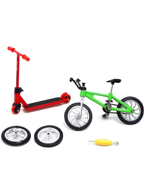 Набор пальчиковых игрушек «Экстремал», фингербайк, пальчиковый самокат, МИКС, в пакете