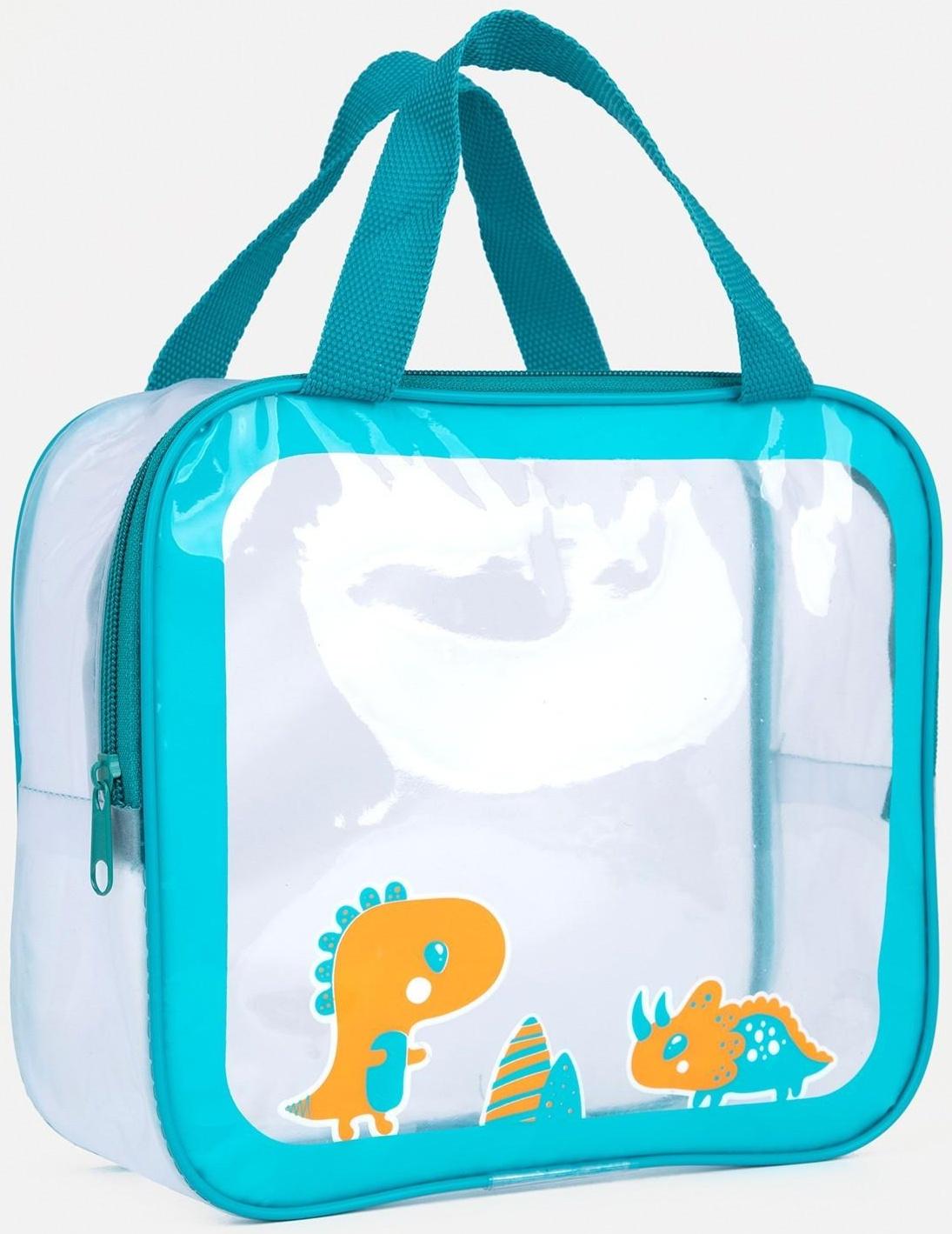 Сумка на молнии, цвет бирюзовый