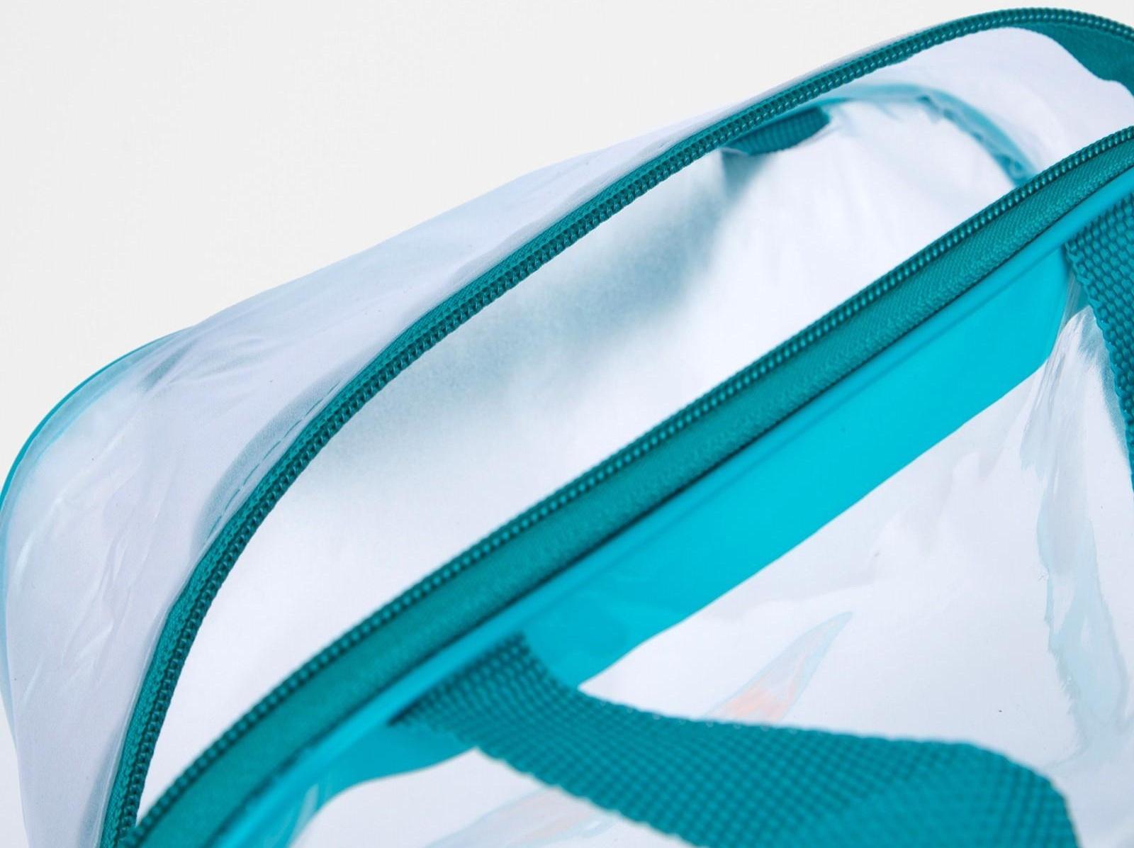 Сумка на молнии, цвет бирюзовый