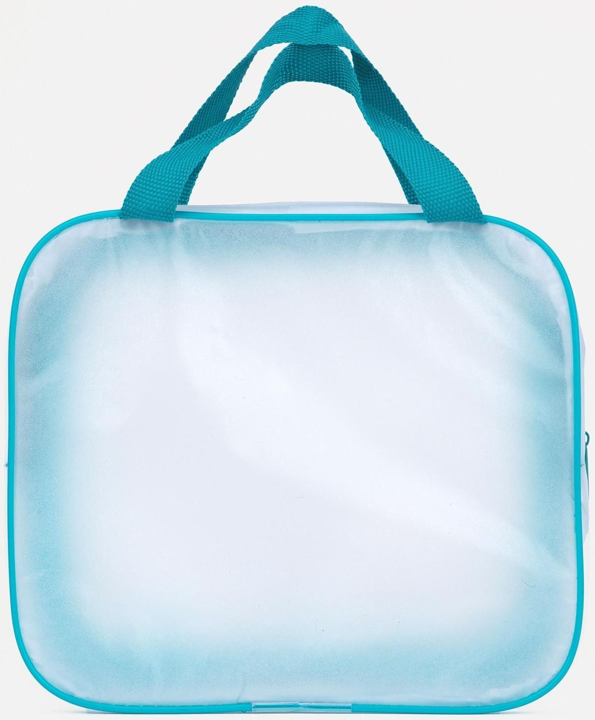 Сумка на молнии, цвет бирюзовый