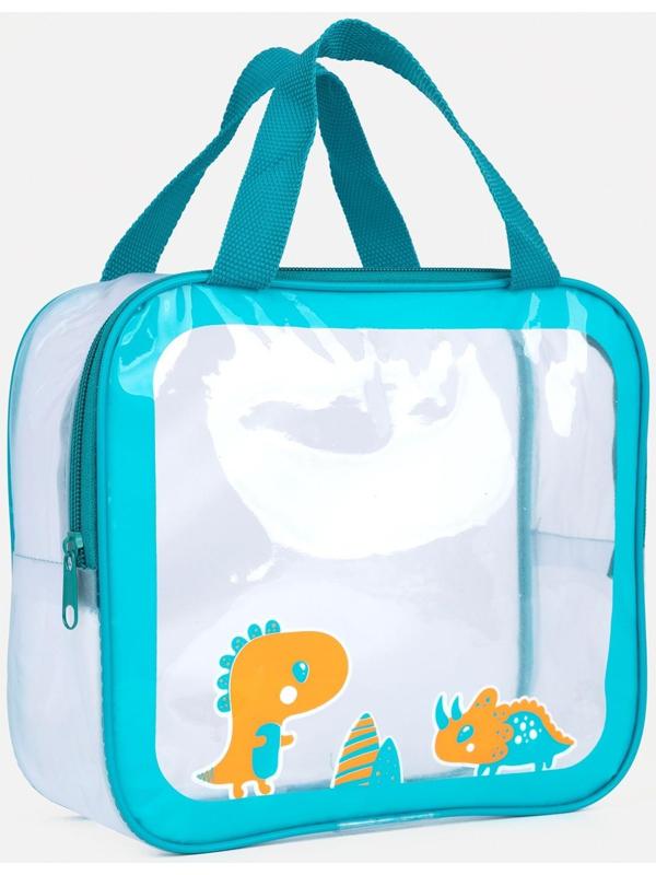 Сумка на молнии, цвет бирюзовый