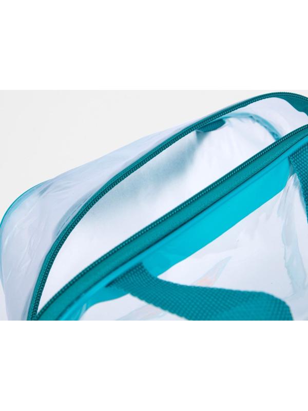 Сумка на молнии, цвет бирюзовый