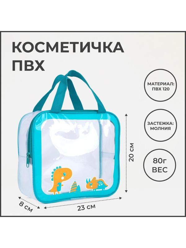 Сумка на молнии, цвет бирюзовый