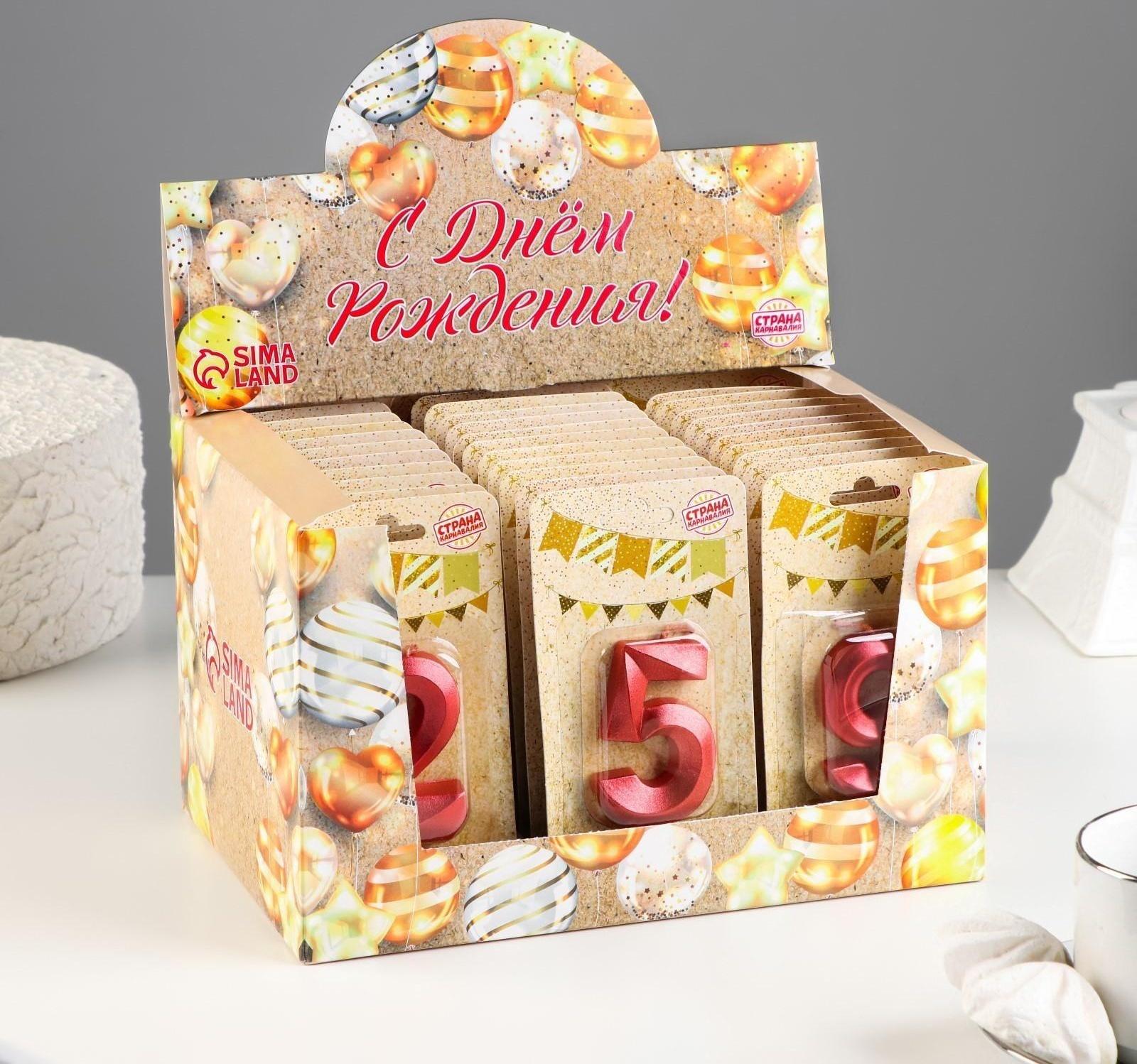 Шоу-бокс со свечами для торта 