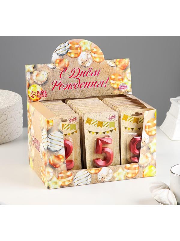 Шоу-бокс со свечами для торта 