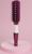 Расчёска массажная, прорезиненная ручка, вентилируемая, 4,2 × 23 см, цвет фиолетовый/белый