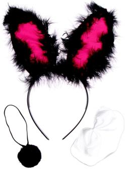 Карнавальный набор «Зайка» 3 предмета: ободок, хвост, бабочка