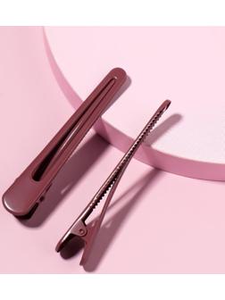 Зажимы для волос, 8 см, 2 шт, цвет МИКС