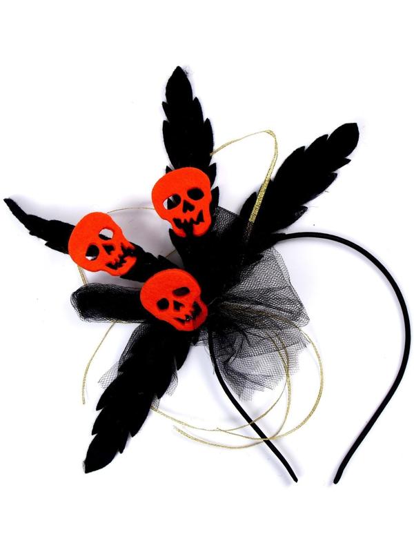 Карнавальный ободок «Череп», цвета МИКС