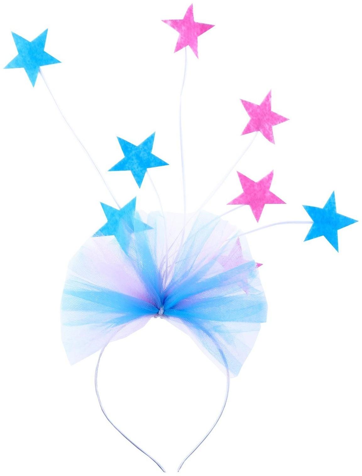 Карнавальный ободок «Звёзды», цвета МИКС