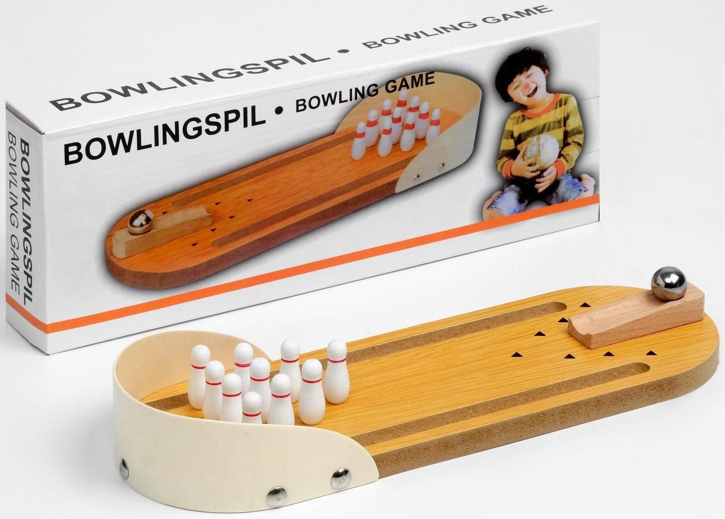 Мини-боулинг настольный,  29.5 х 10 см, кегли 3 х 1 см