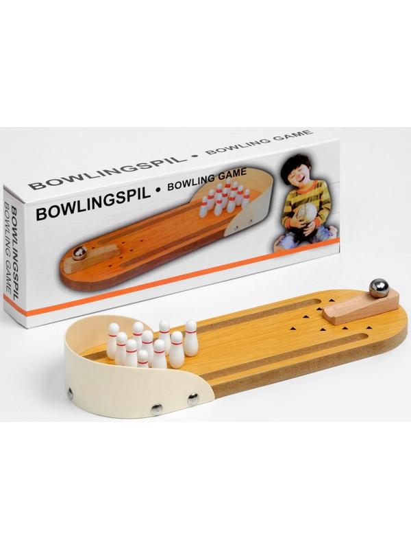 Мини-боулинг настольный,  29.5 х 10 см, кегли 3 х 1 см