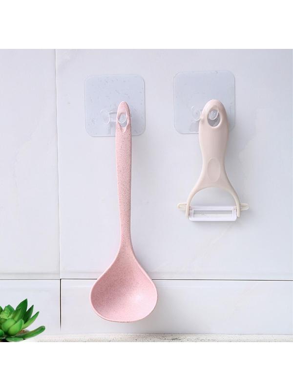 Держатель с клейкой поверхностью ТУНДРА, 60х60 мм, для вилки, прозрачный