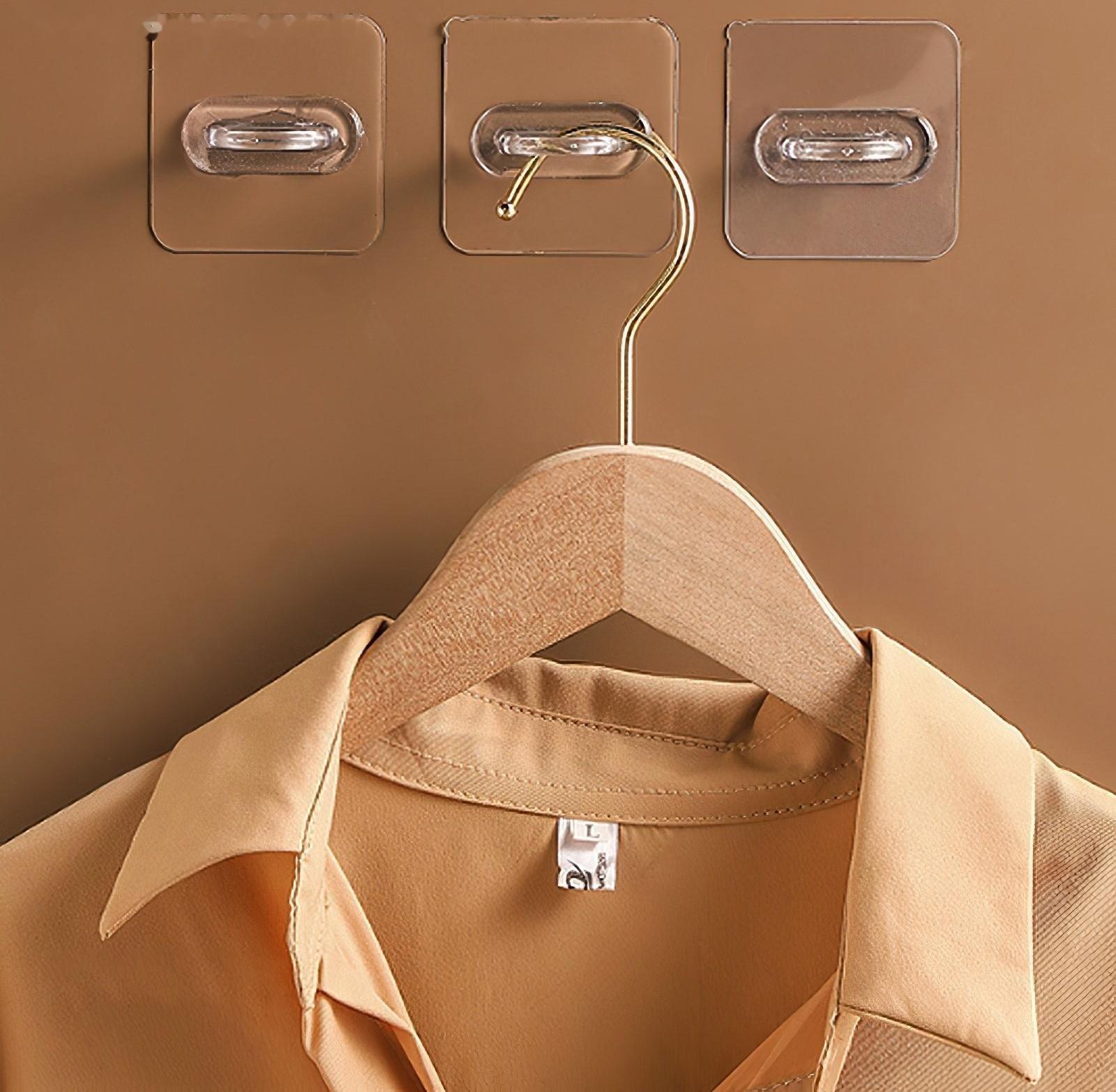 Держатель с клейкой поверхностью ТУНДРА, d=25 мм, 68х68 мм, прозрачный