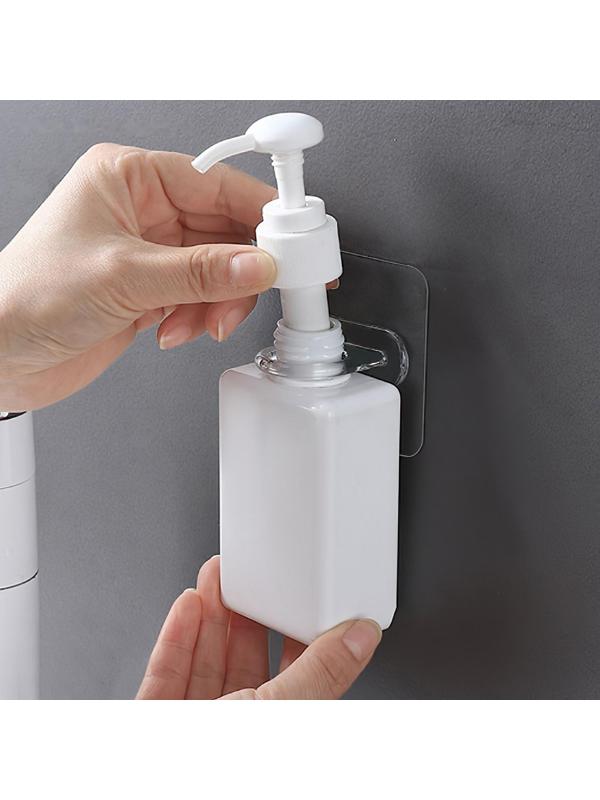 Держатель с клейкой поверхностью ТУНДРА, d=25 мм, 68х68 мм, прозрачный