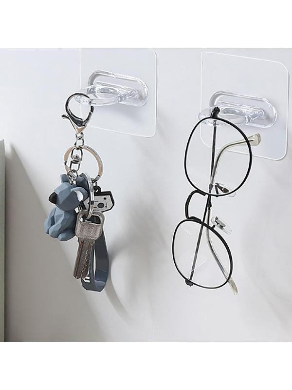 Держатель с клейкой поверхностью ТУНДРА, d=25 мм, 68х68 мм, прозрачный