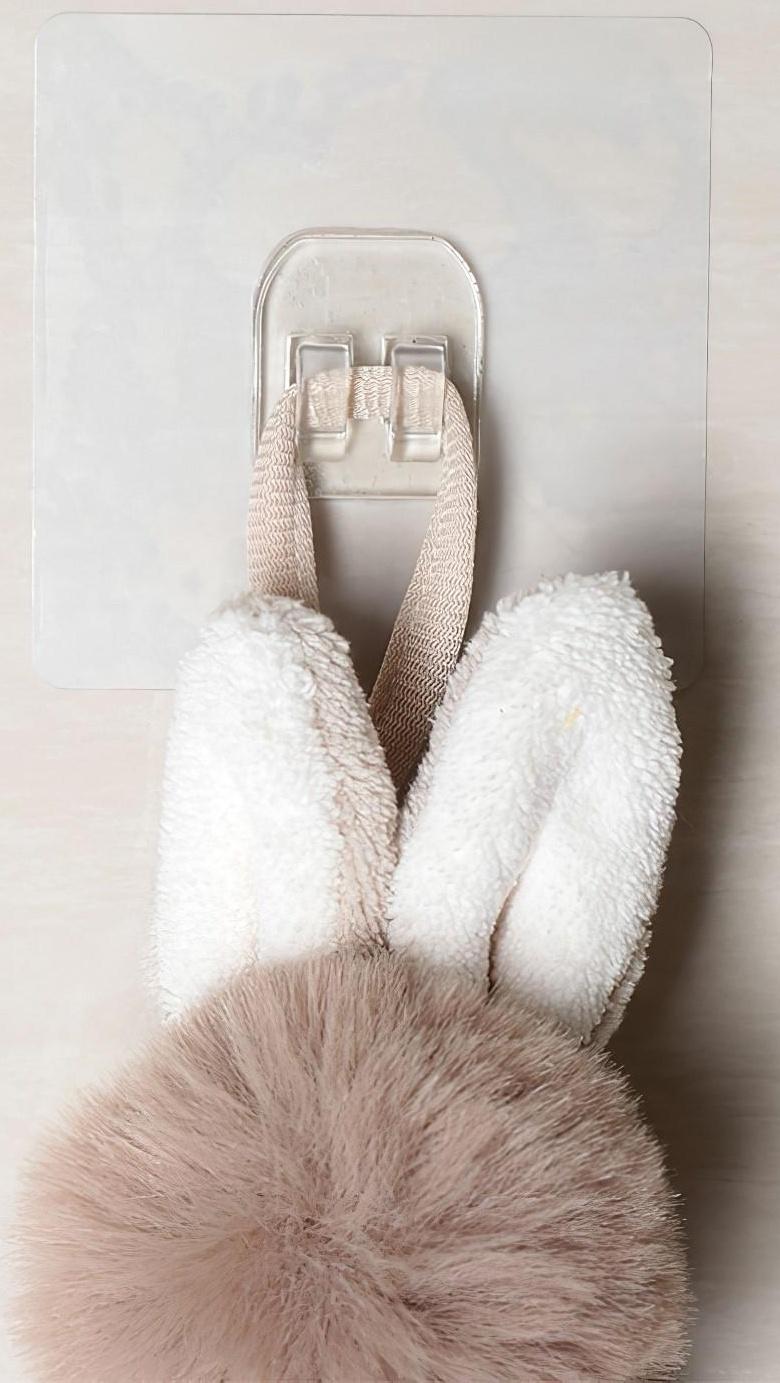 Держатель с клейкой поверхностью ТУНДРА, 60х60 мм, для крепления полок, прозрачный