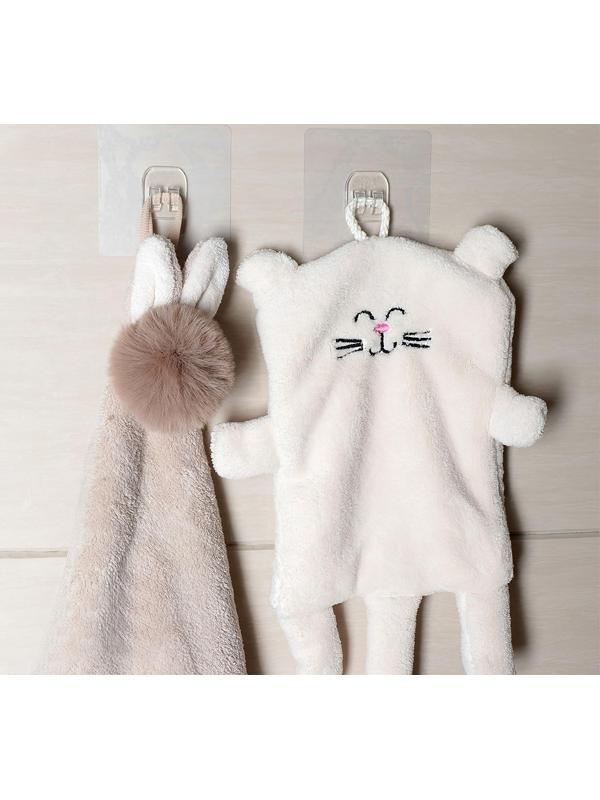 Держатель с клейкой поверхностью ТУНДРА, 60х60 мм, для крепления полок, прозрачный