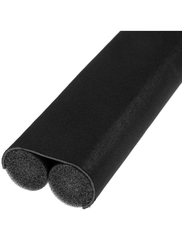 Защита от сквозняка и пыли ТУНДРА, 95х10 см, цвет черный