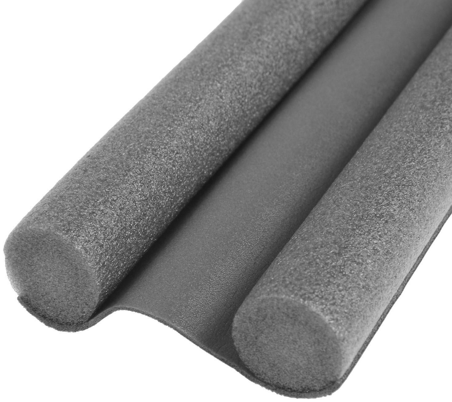 Защита от сквозняка и пыли ТУНДРА, 95х10 см, цвет серый