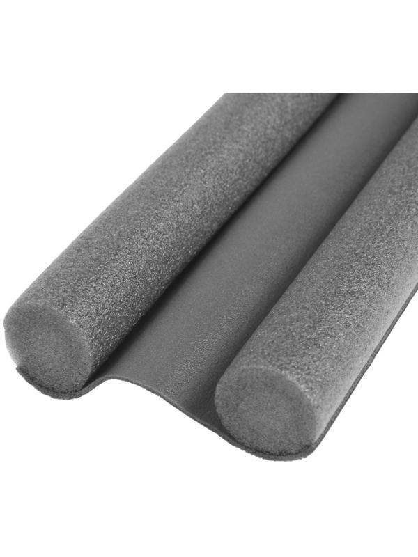 Защита от сквозняка и пыли ТУНДРА, 95х10 см, цвет серый