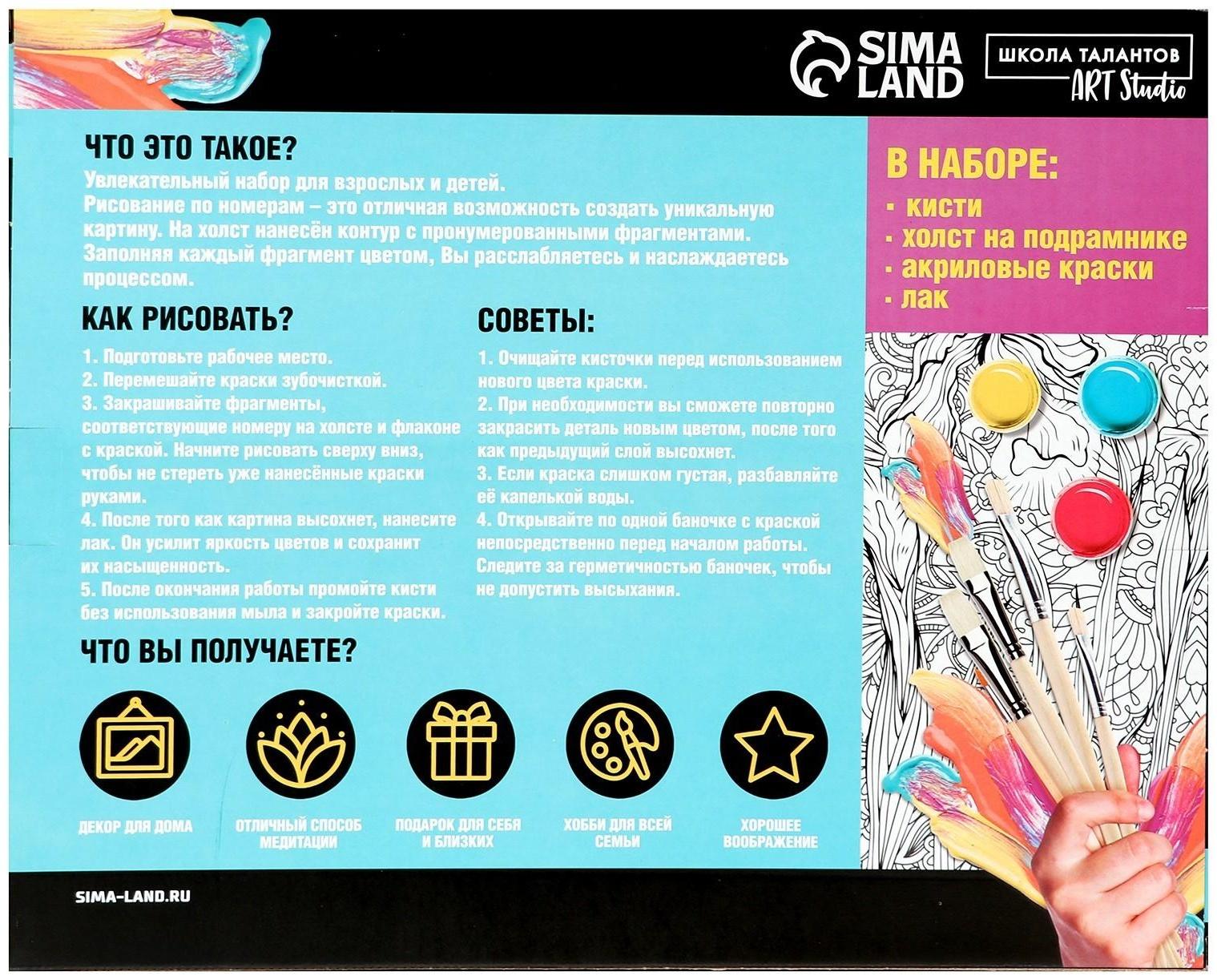 Картина по номерам на холсте с подрамником «Девушка с драконом» 40х50 см