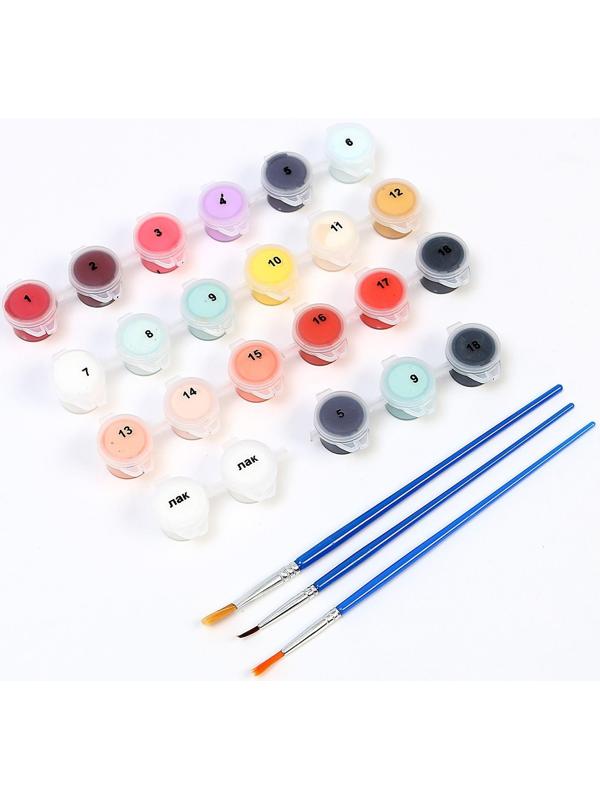 Картина по номерам на холсте с подрамником «Девушка с драконом» 40х50 см