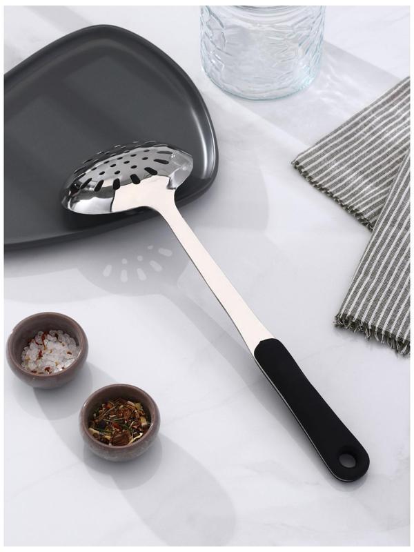 Шумовка из нержавеющей стали Доляна Home, h=37,5 см, толщина 3 мм