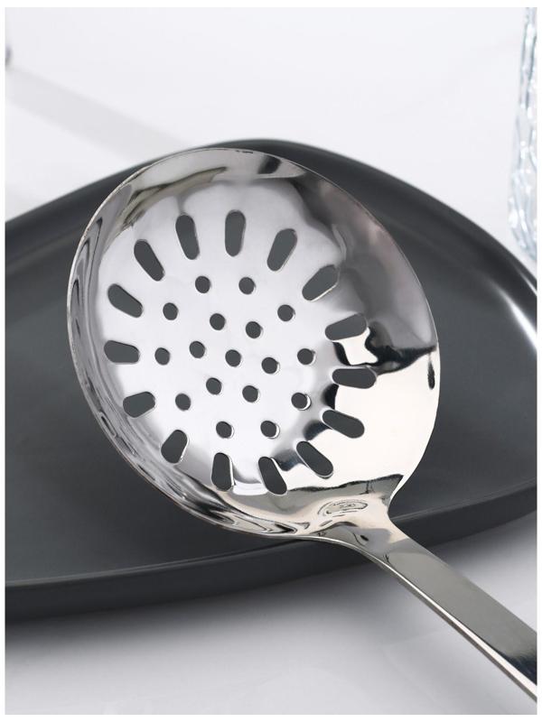 Шумовка из нержавеющей стали Доляна Home, h=37,5 см, толщина 3 мм