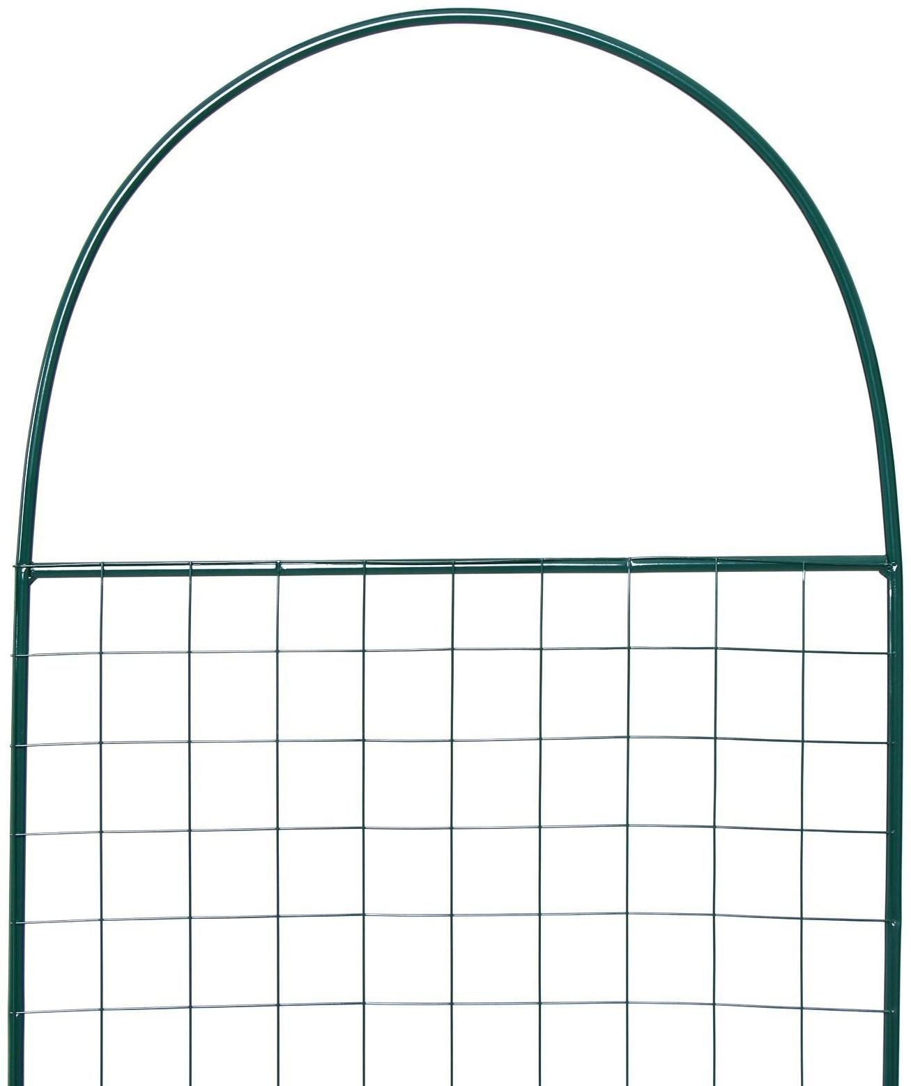 Шпалера, 187 × 50 × 1 см, металл, зелёная, «Ромб»