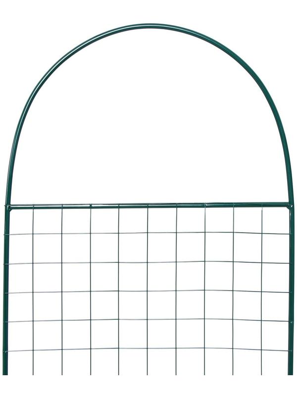 Шпалера, 187 × 50 × 1 см, металл, зелёная, «Ромб»