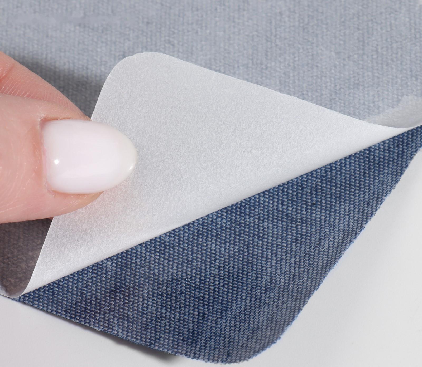 Набор заплаток для одежды «Синий спектр», квадратные, термоклеевые, 7,5 × 7,5 см, 5 шт