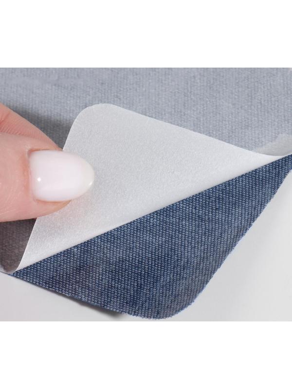 Набор заплаток для одежды «Синий спектр», квадратные, термоклеевые, 7,5 × 7,5 см, 5 шт