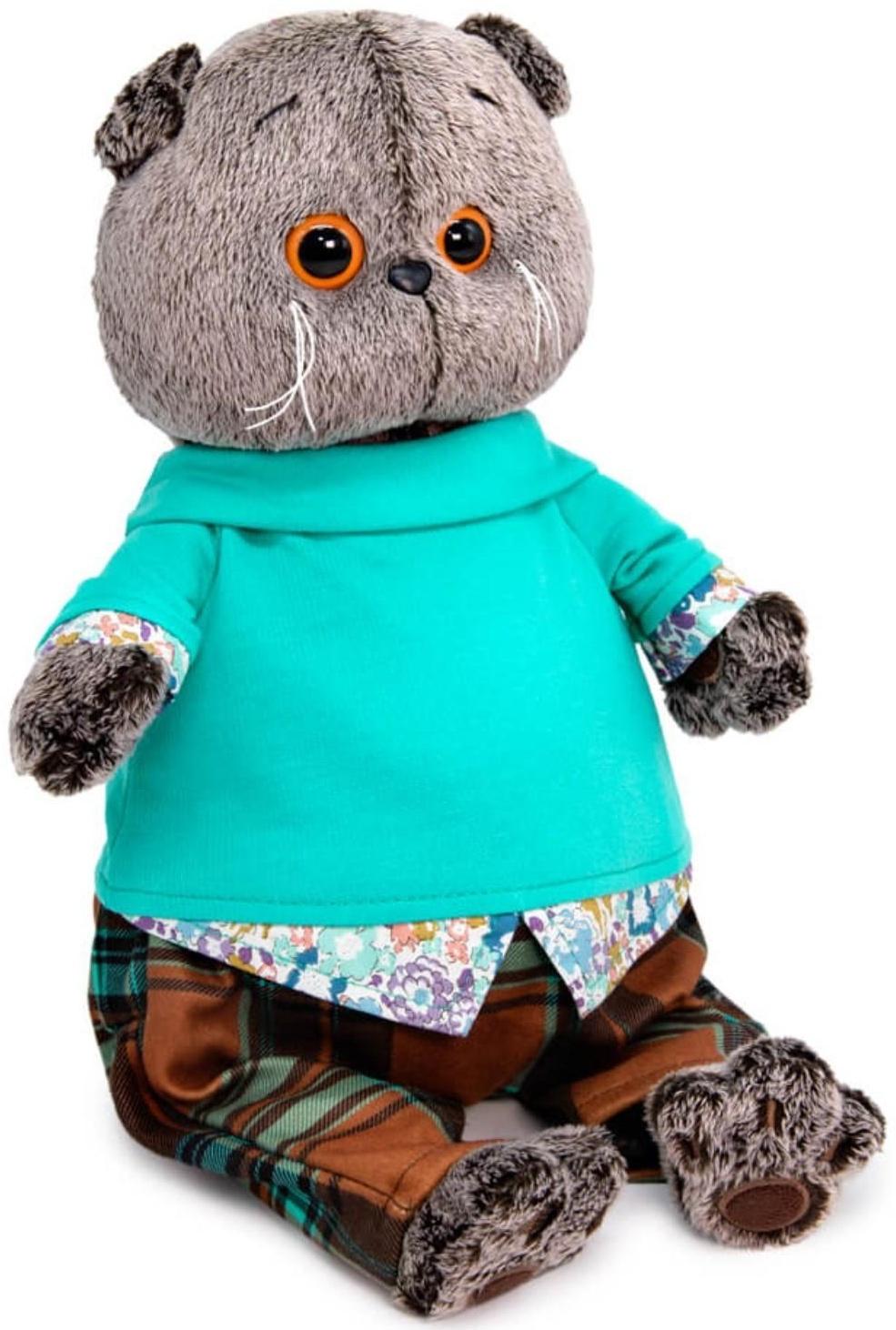 Мягкая игрушка «Басик в штанах в клетку», 30 см