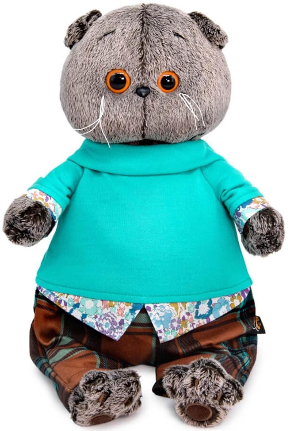 Мягкая игрушка «Басик в штанах в клетку», 30 см