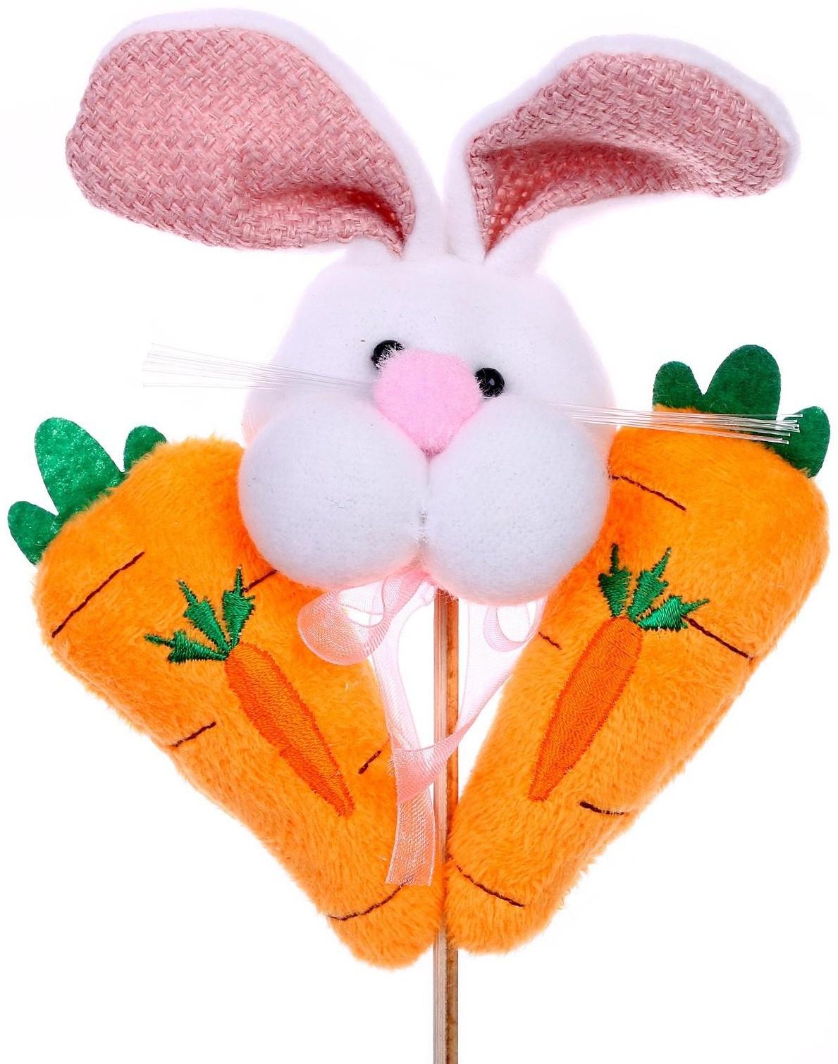 Мягкая игрушка-топпер «Кролик», цвета МИКС