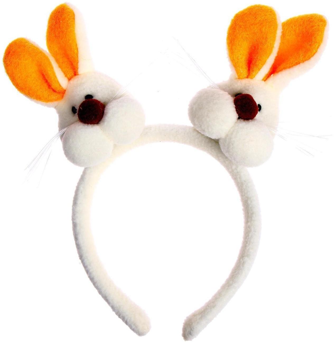 Карнавальный ободок «Зайка», цвета МИКС