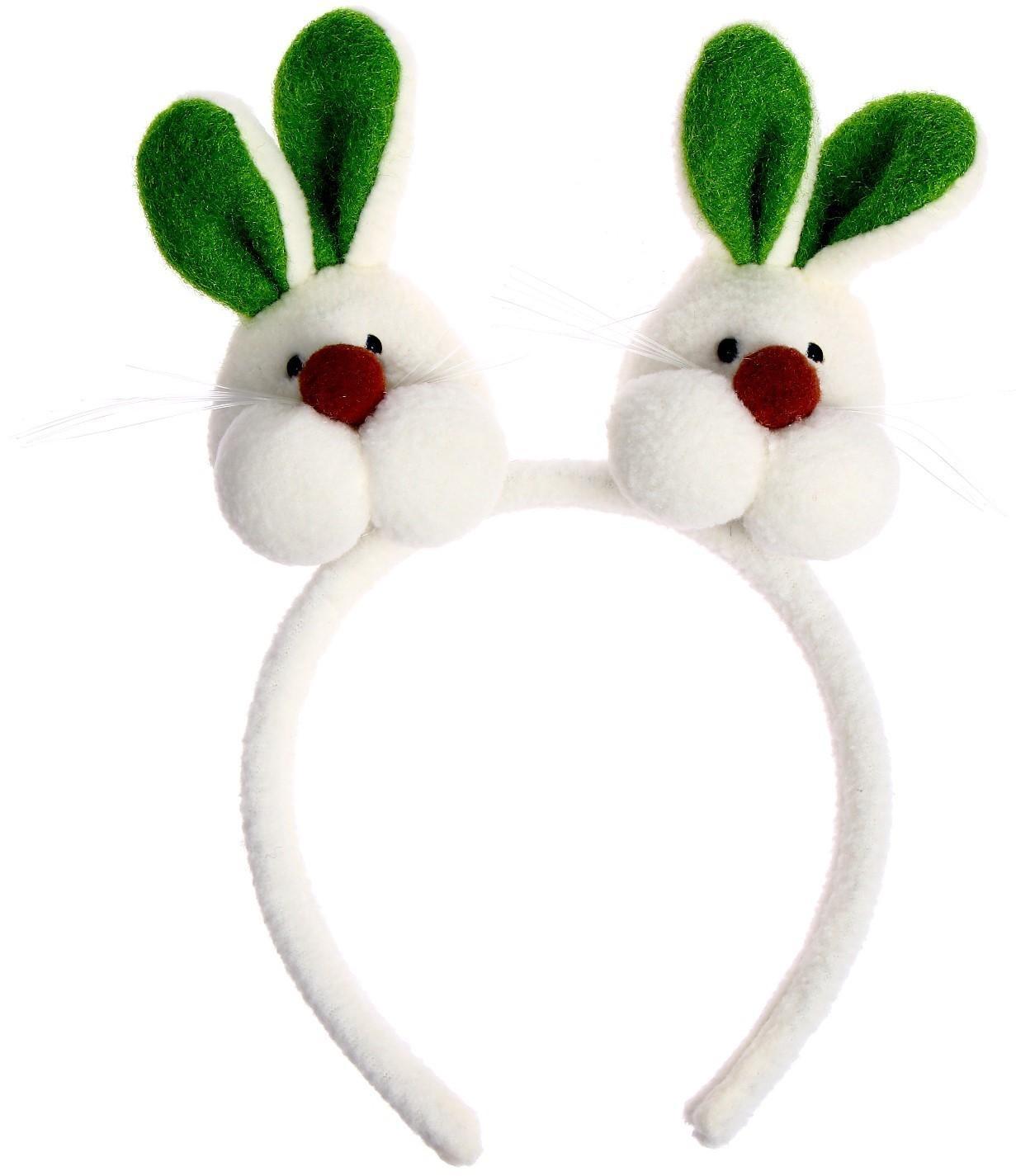 Карнавальный ободок «Зайка», цвета МИКС