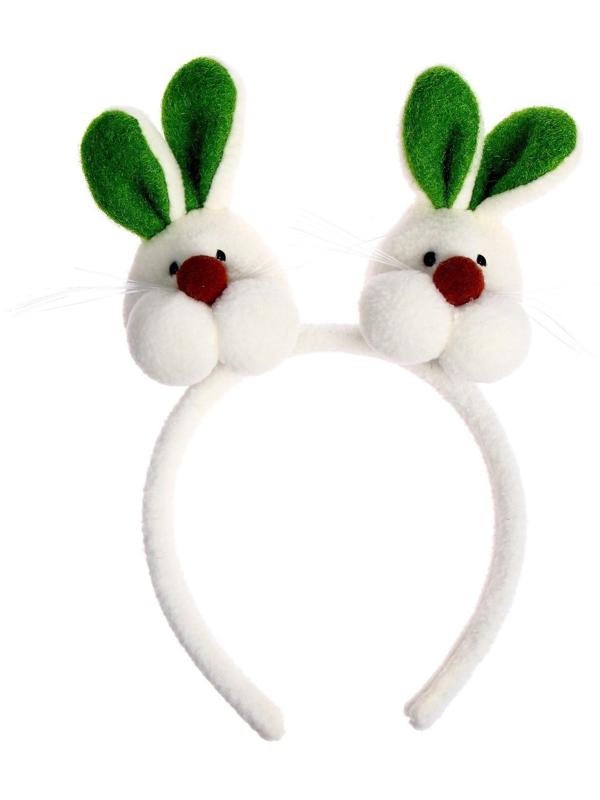 Карнавальный ободок «Зайка», цвета МИКС