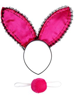 Карнавальный набор «Зайка», 3 предмета: ободок, хвост