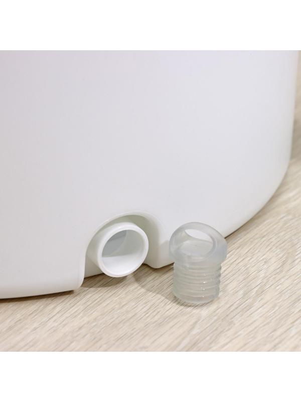 Швабра с отжимом и ведро с подачей воды Raccoon, 31×31×18 см, квадратная швабра 21×21×134 см, 2 насадки из микрофибры, цвет серый