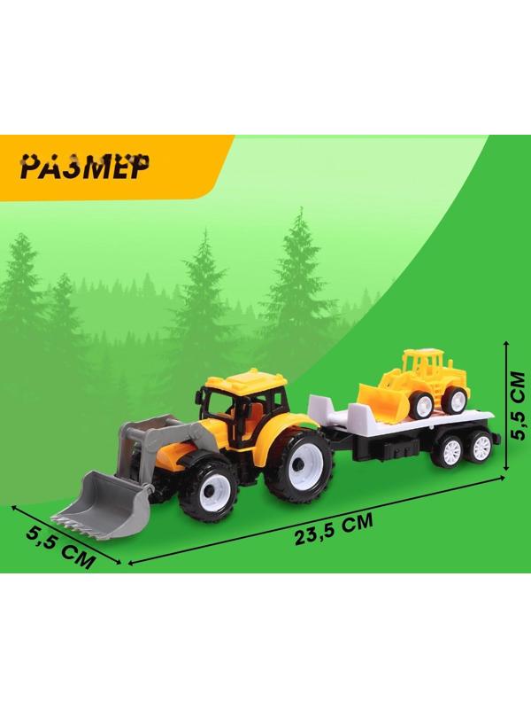 Трактор инерционный «Фермер», с прицепом и трактором