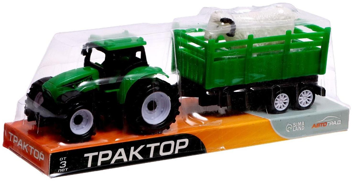 Трактор инерционный «Фермер», с прицепом и животным