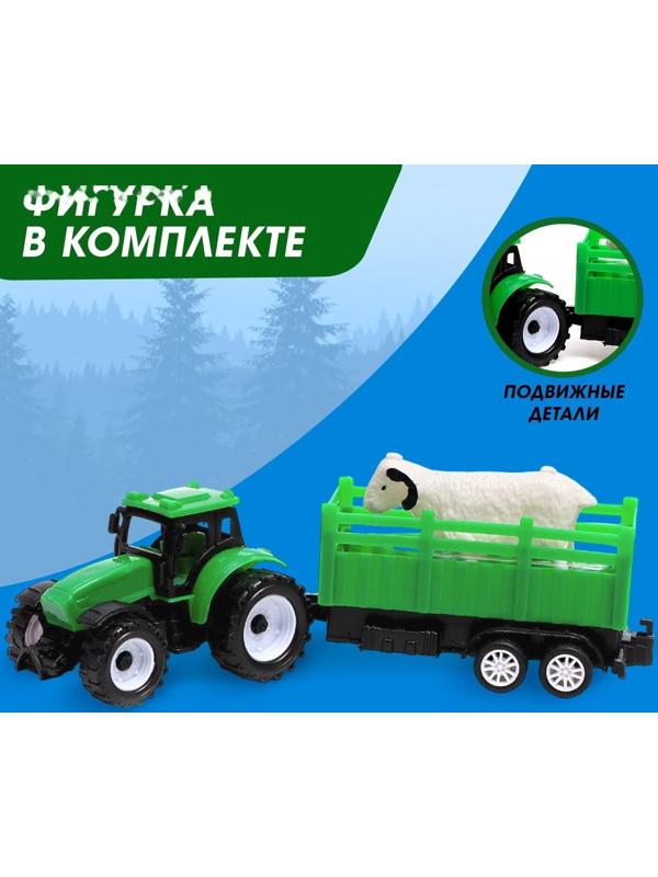 Трактор инерционный «Фермер», с прицепом и животным