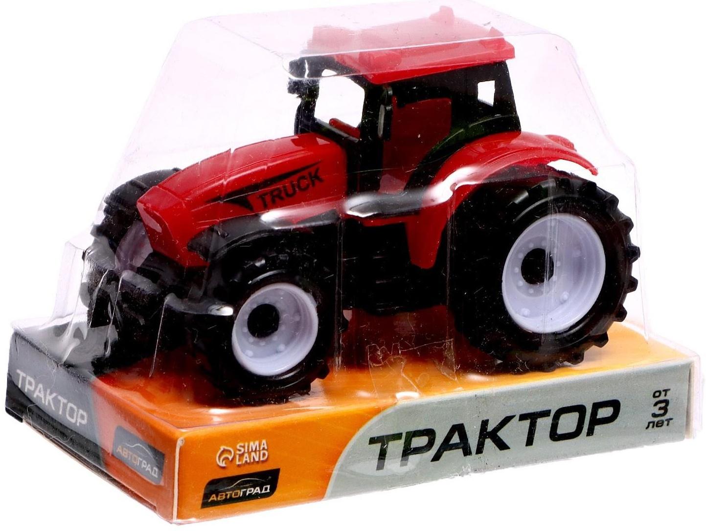 Трактор инерционный «Фермер», цвет красный