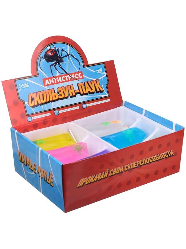 Мялка-скользун «Скользун-паук», цвета МИКС