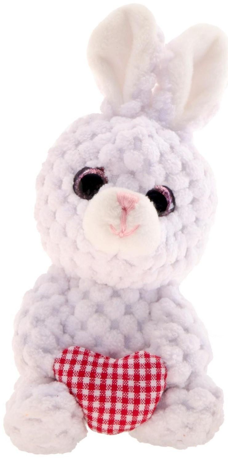 Мягкая игрушка «Зайка с сердцем», на подвеске