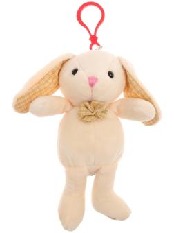Мягкая игрушка «Кролик», на подвеске, цвет бежевый