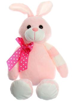 Мягкая игрушка «Зайка», бант в горох