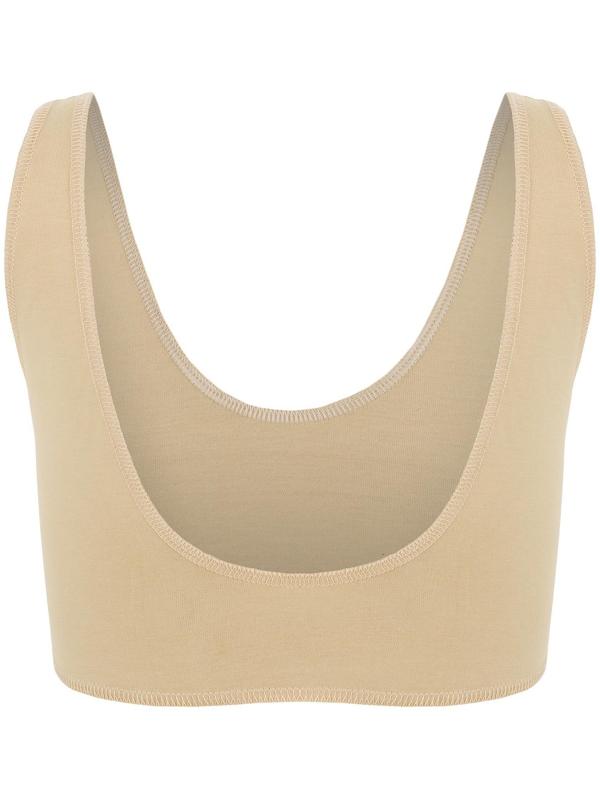 Топ на широких бретелях, р. 42, цвет бежевый